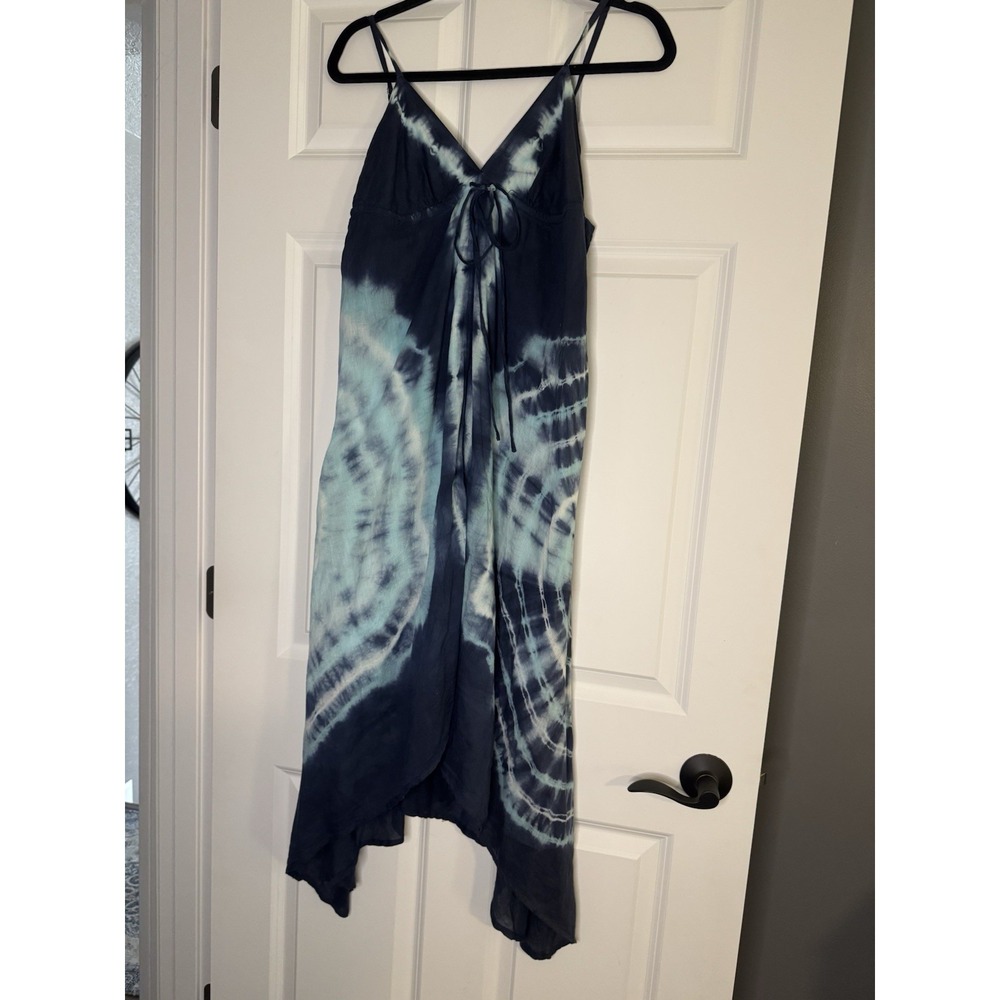Raviya Spaghetti Strap High Low Tie Dye Dress Small